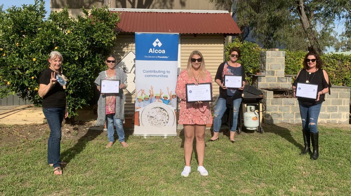 SWSF co-founder Tanya Langford pictured left with some of the participants from the latest 15-week Trauma Recovery and Empowerment Program. Photo: Supplied.