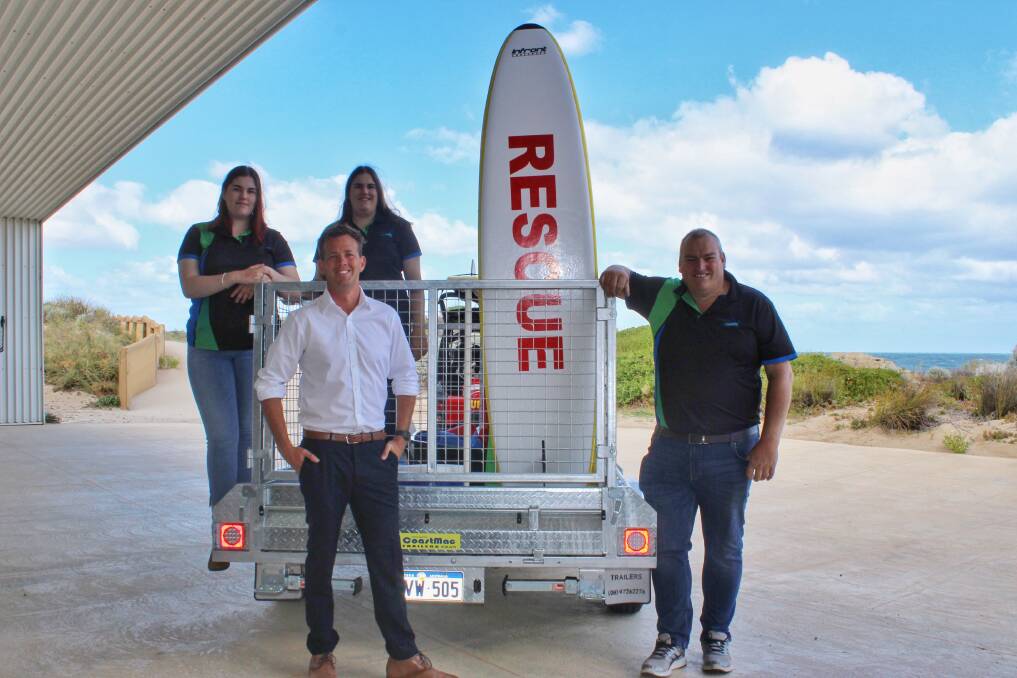 The Mandurah Surf Life Saving Club received a community grant last year to purchase a new trailer for its Starfish Nippers program. Photo: Supplied.