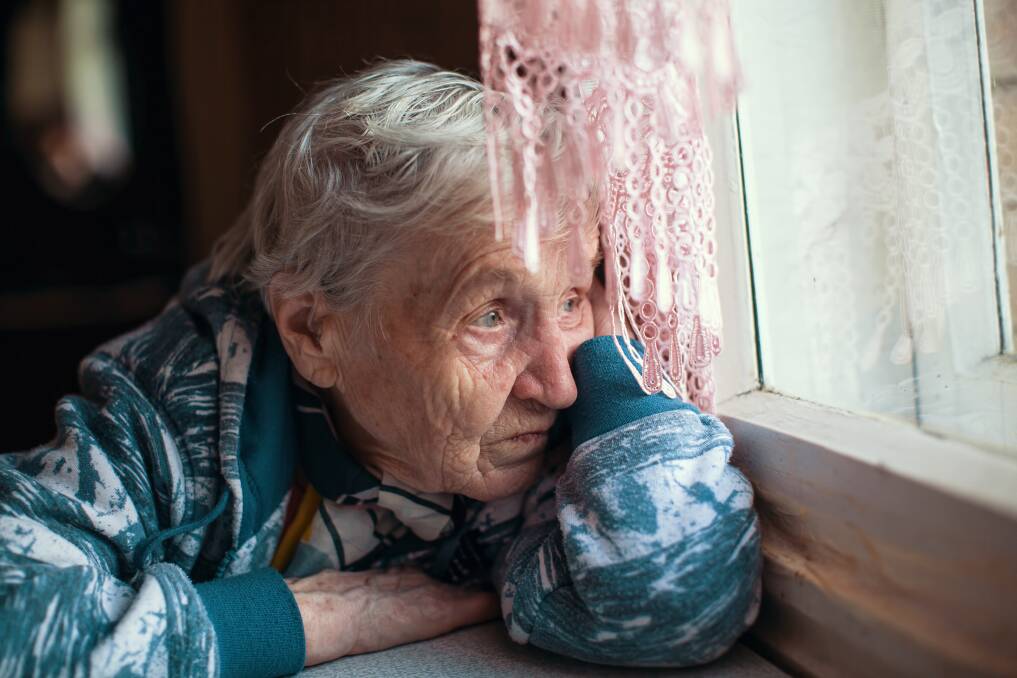 Unlike much of the population that is able to stay connected through social media many elder Australians have become socially distant from their loved ones. Photo: Shutterstock.