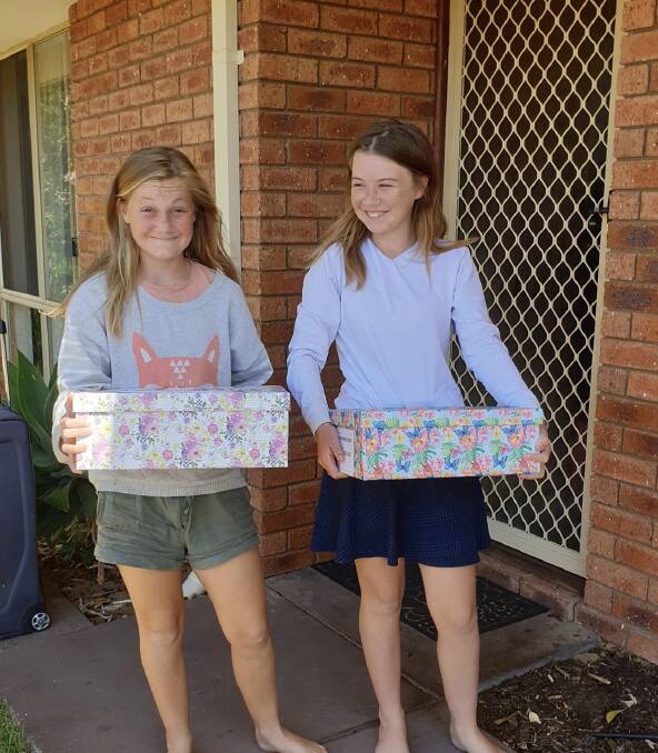 Staff delivered students with interim care packages to support family fun and learning. Photo: Supplied