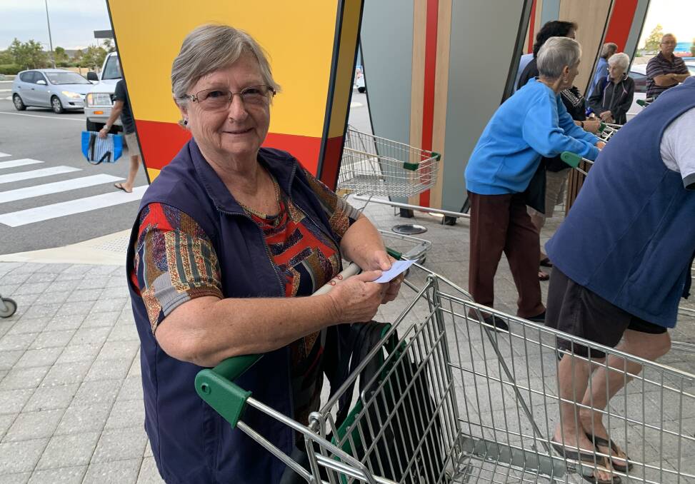 Mandurah shopper Noli Pulford is happy she can now get essential items for her 95-year-old mother.