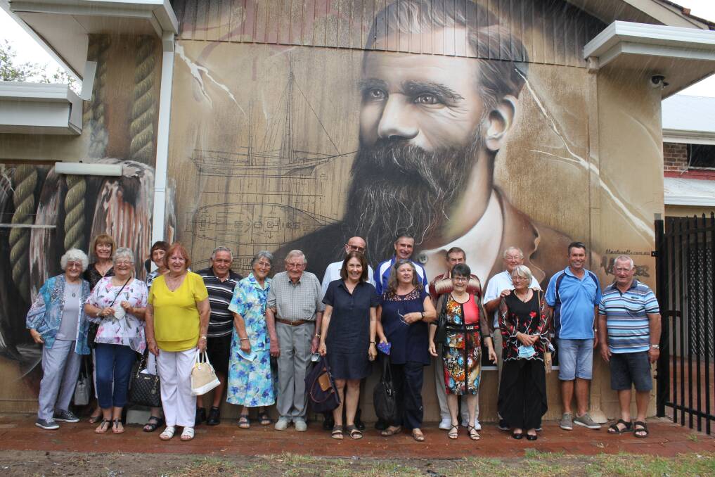 Some of Violet Sutton's grandchildren and their partners. Photo: Claire Sadler.