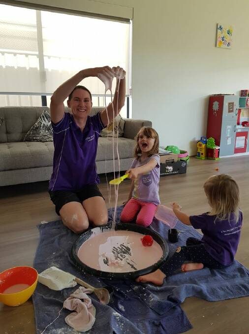 Little Messy Learners help children learn motor skills through messy, dry and dance classes. Photo: Supplied.