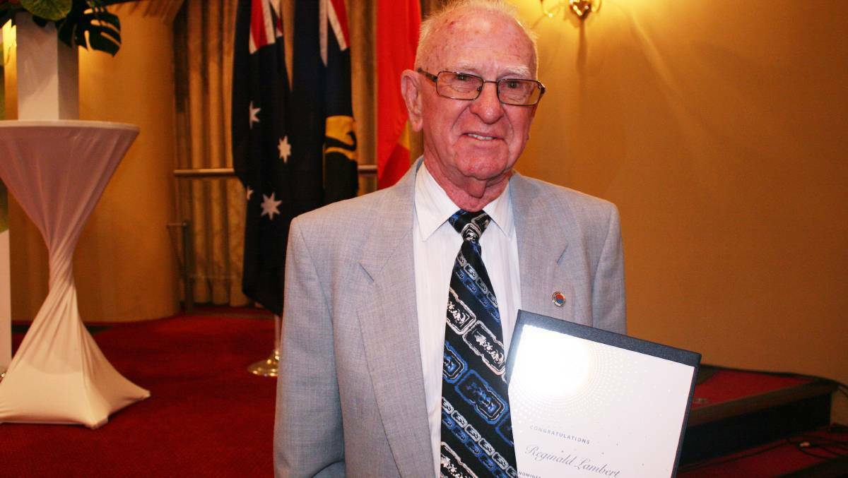 Reg has been recognised through a number of awards including the 2020 Peel Vollies Award. Photo: Supplied.