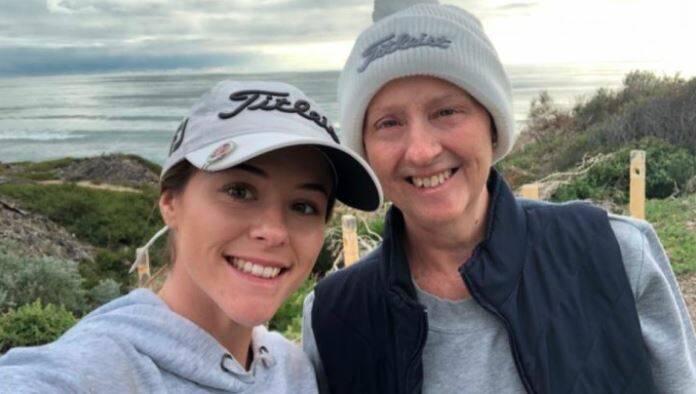 Mandurah resident Kathryn Norris says the reason for starting a golf fundraising event is because of her mum, Lynda who is currently battling breast cancer. Photo: Supplied.