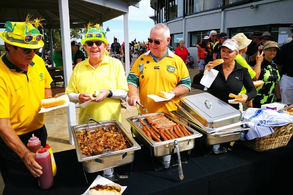 There was a fun rivalry between Australian and New Zealand golfers when Mandurah Country Club hosted a 'Bledisloe Cup' on Friday. Photos: Supplied.