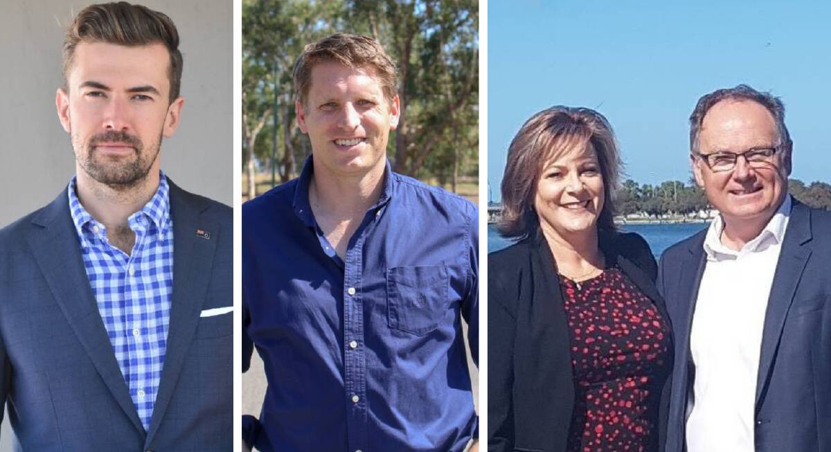 Dawesville MP Zak Kirkup, Canning MP Andrew Hastie, Murray-Wellington MP Robyn Clarke, and Mandurah MP David Templeman. Photos: File image.