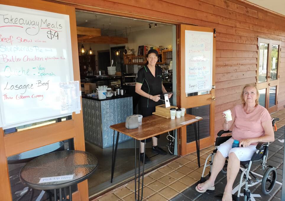 Nourishing the Soul cafe co-owner Paige said they had to introduce new measures including tap'n'go, curbside pickup and a digital rewards system in a bid to minimise the risk of COVID-19. Photo: Supplied