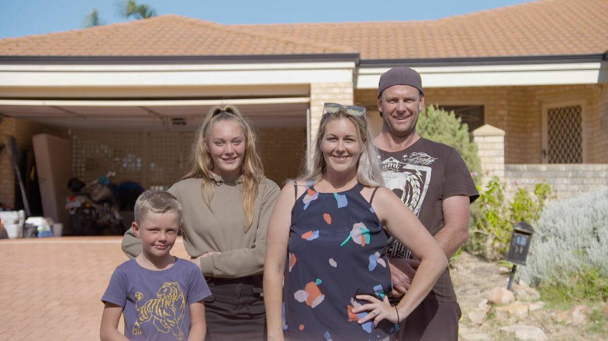 Halls Head couple, Kellie and Brendon Cowles, along with their two children Latoya (13) and Jhett (8), took part in Wife Swap Australia. Photos: Channel Seven.