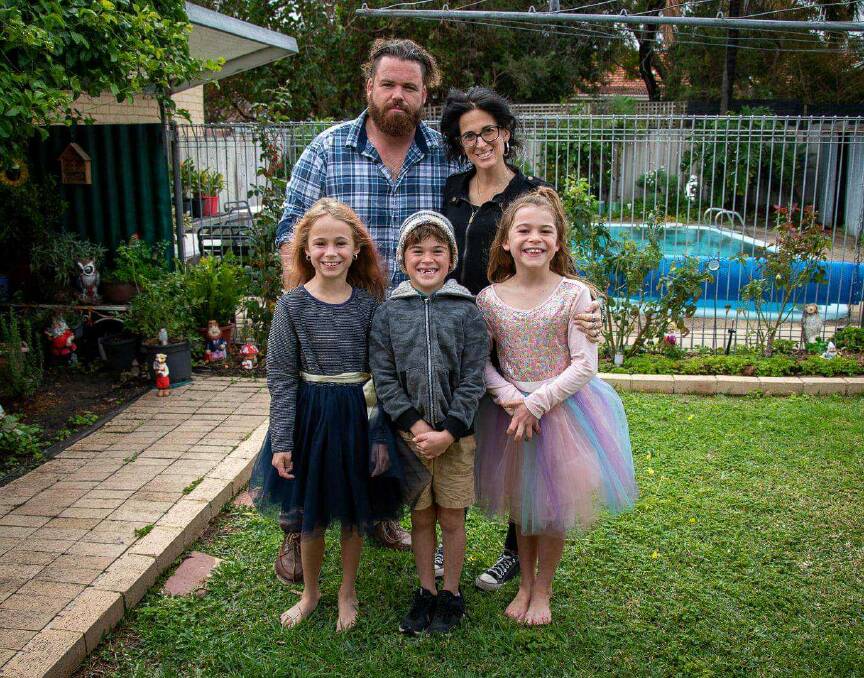 'Remembering Stef': Daniel, Angelina, Antonio, and Jasmine Moses lost Stef to bowel cancer after a two and a half year battle. Photo: Supplied.