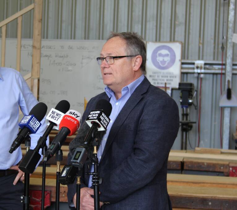 Mandurah MP David Templeman welcomed the record investment in the state's TAFE facilities. Photo: Claire Sadler.