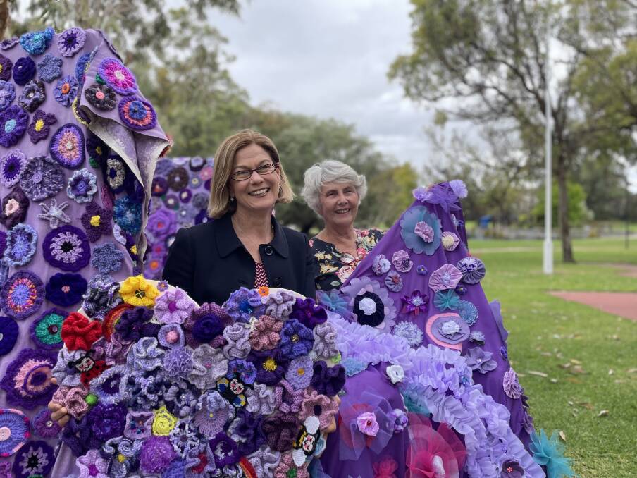 Purple blooms were on display to mark World Elder Abuse Awareness Day. Picture: Supplied.