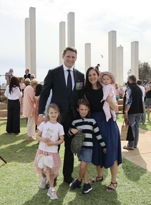 Canning MP Andrew Hastie with his wife Ruth and children Beatrice, Jonathan, and Jemimah. Picture: Supplied.
