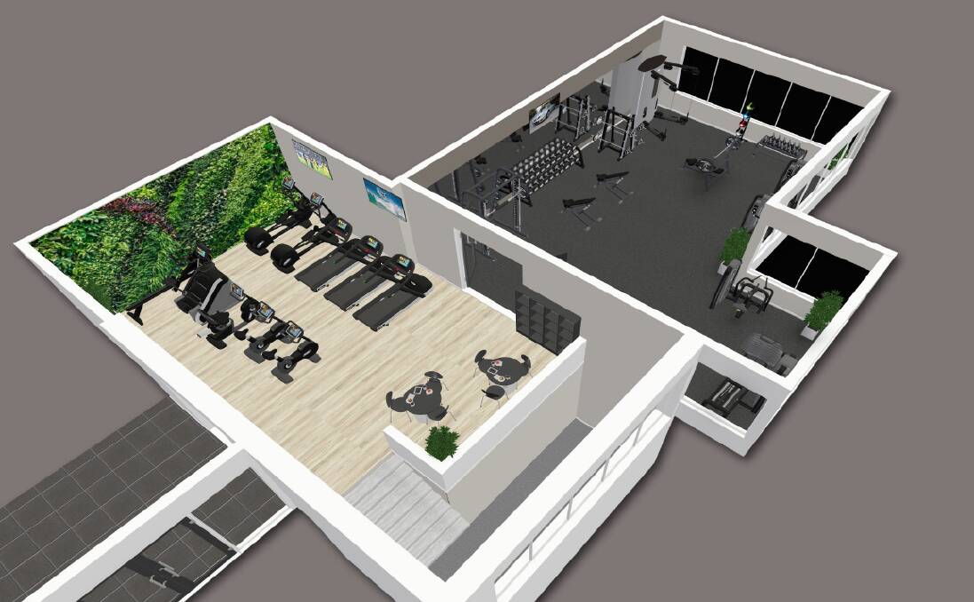 Artist impressions of The Cut Above Gym. Photo: Supplied.