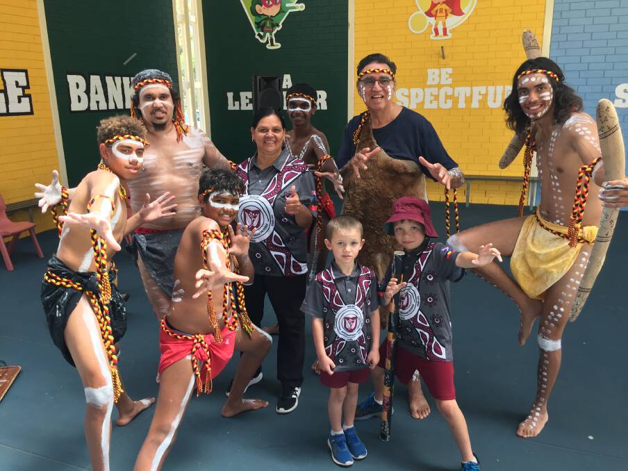 One of the North Mandurah shirts will now feature Aboriginal artwork to symbolise pride in the school's Indigenous culture. Photos: Supplied.