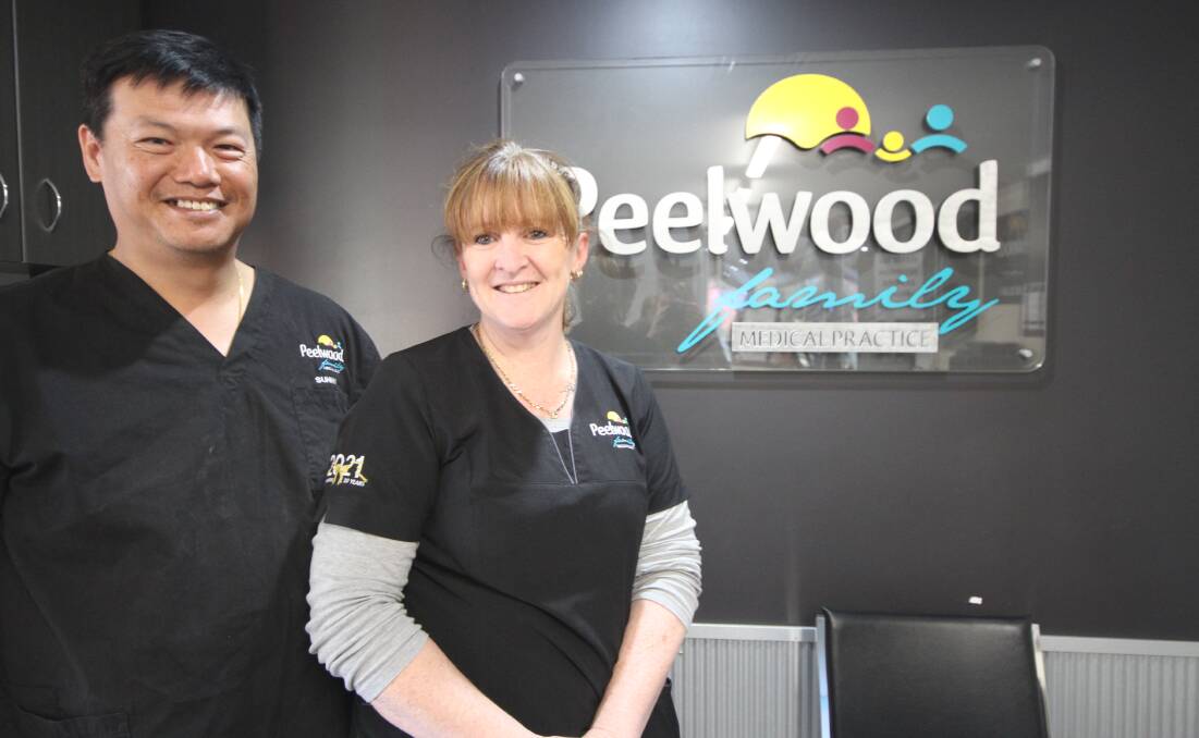 'Applications dried up': Peelwood Family Medical Practice principal doctor Stephen Sun and practice manager Robyn Mounsey. Photo: Claire Sadler.
