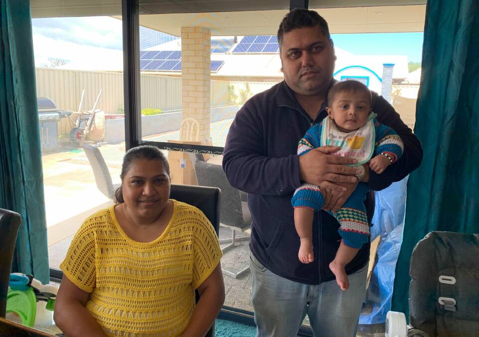 Border restrictions have left the Ramdhony's with no family support. Photos: Claire Sadler/Supplied.