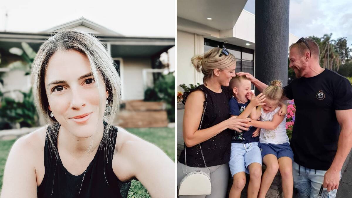 CURVE BALLS: Lauren and Joshua Davidson and children Maddoc, 7 and Ava, 5, had their new life perfectly mapped out. Photos: Supplied.