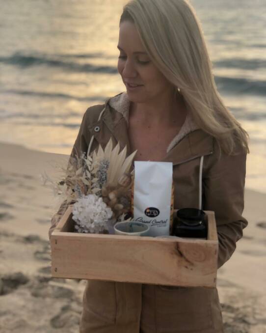 VISION: Laura McQueen has launched and released 'The Justice Box', which support local Western Australian products, with profits going to charity. Photo: Supplied.