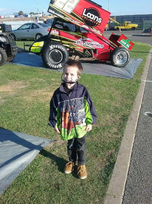 Zak Overfield cried in distress over police visiting the family home two days in a road. Photo: Supplied.