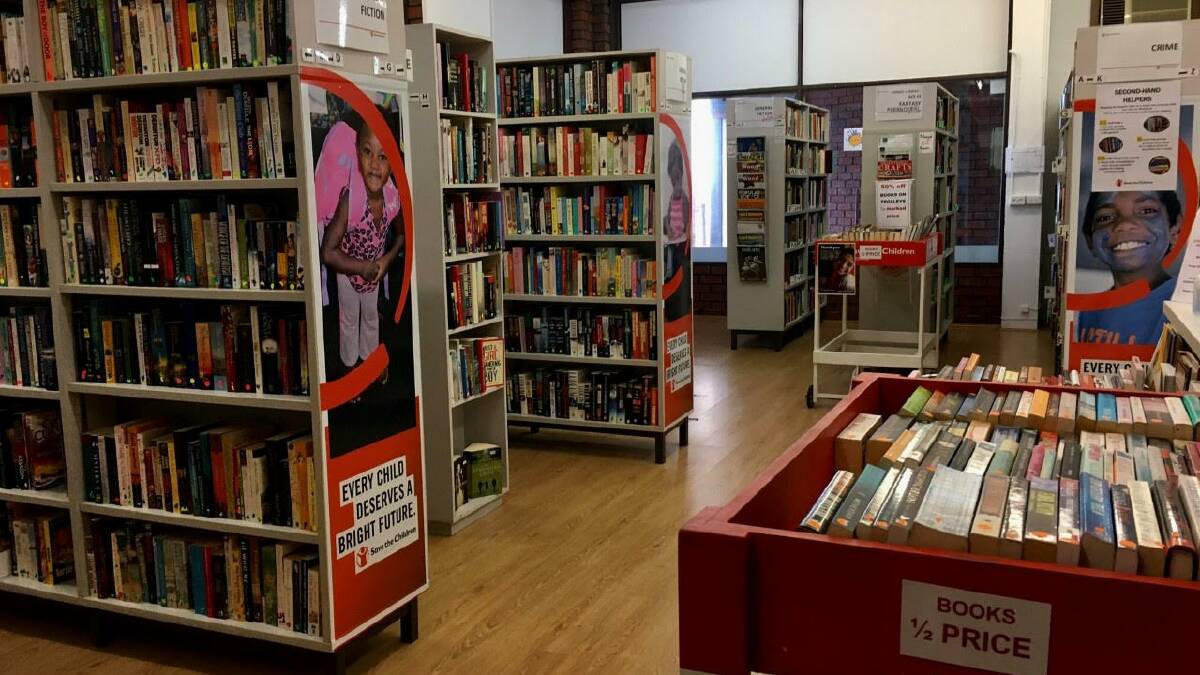 Save the Children's second-hand bookshop in the Smart Street Mall Arcade. Photo: Supplied.