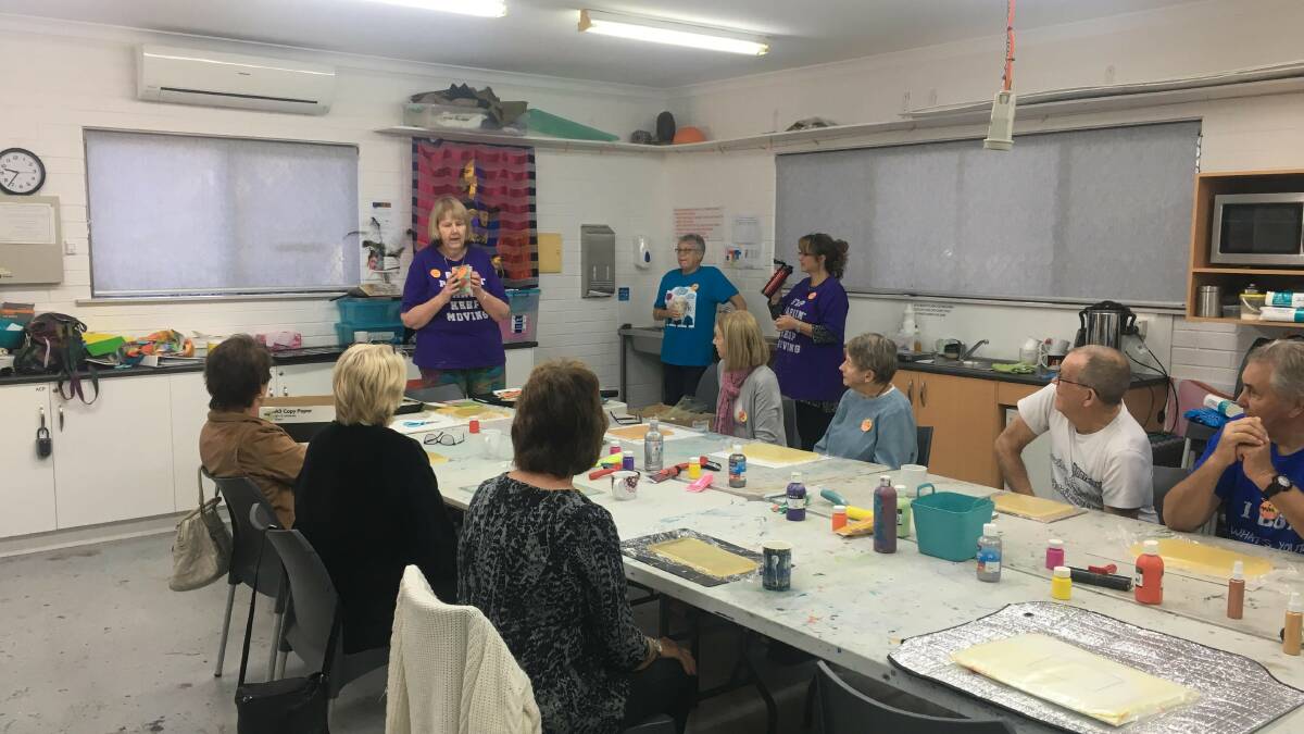 These grants last year helped The Unsteady Hands project create a safe and welcoming space for people with Parkinson's disease. Photos: Supplied. 