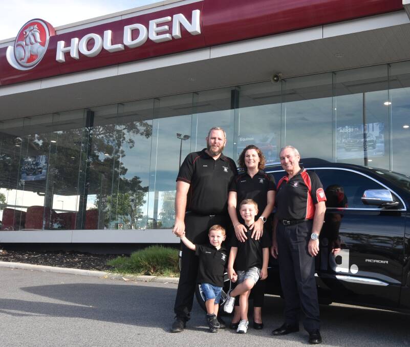 The Van Daele family expected the Holden brand to forever be synonymous with Australia. Pictured are Shane, Jackson,3, Sherron, Harrison, 5 and business founder, Lou.