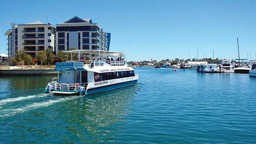Mandurah Cruises will provide a unique experience to visitors through water bikes and a mobile mooring pontoon. Photo: File Image
