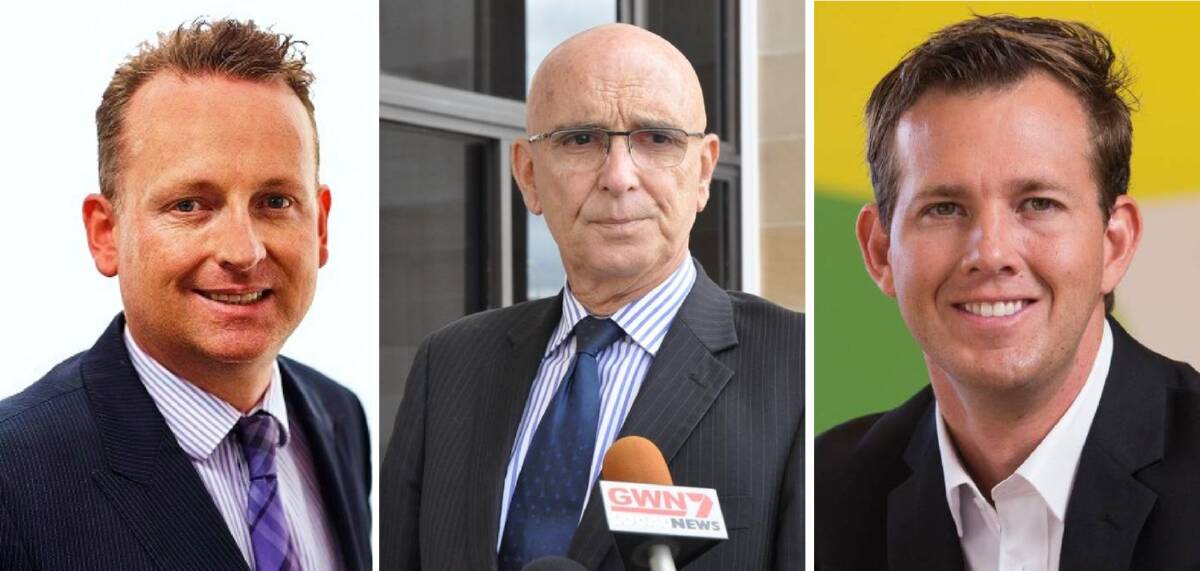 REIWA president Damian Collins, Commerce minister John Quigley and Mandurah mayor Rhys Williams.