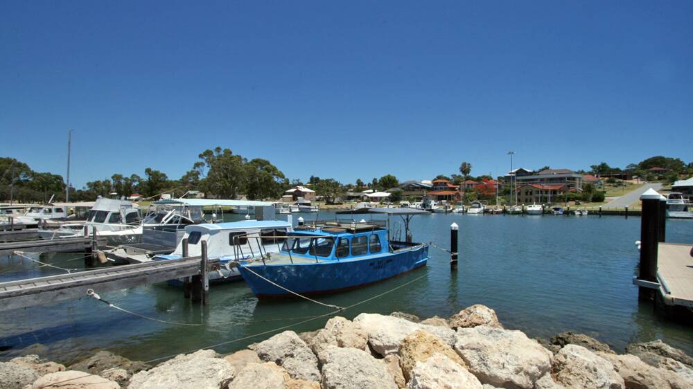 The Halls Head marina, close to where the incident happened. Photo: File Image.