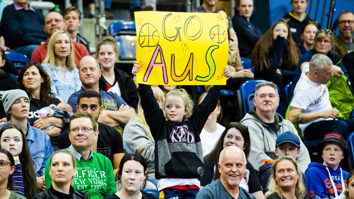 More than 3000 fans rolled into the AIS Arena. Picture: Jamila Toderas