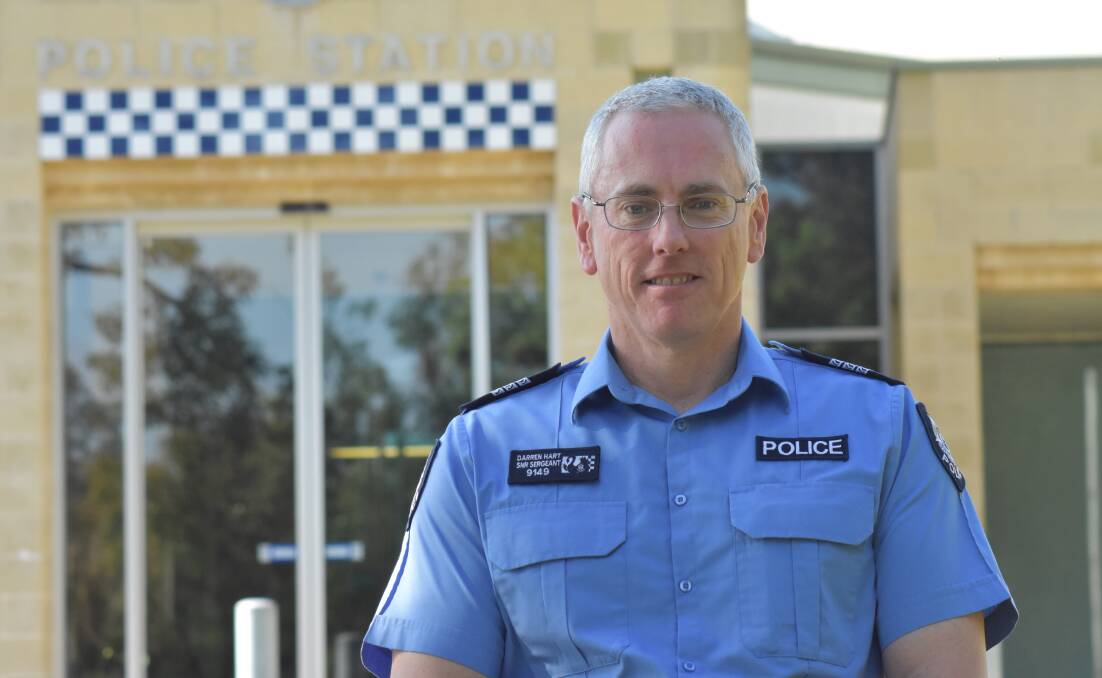 PASTURES NEW: Mandurah Police officer in charge Senior Sergeant Darren Hart will vacate the role later this week. Photo: Gareth McKnight.