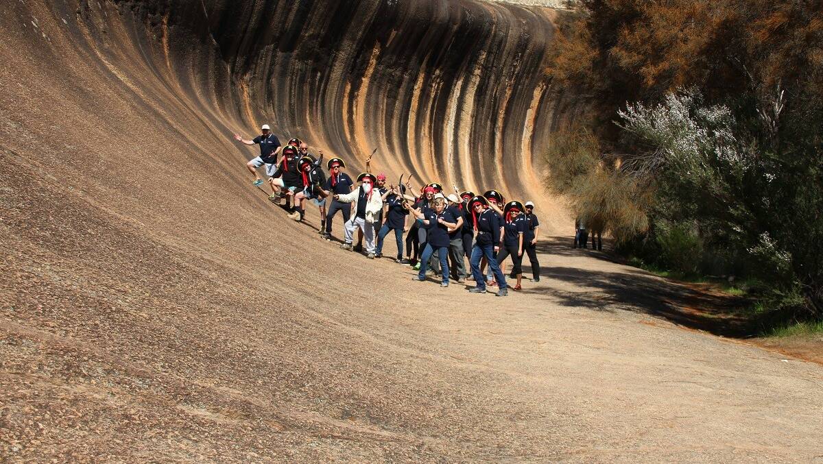 Committed: The Asbestos Diseases Society of Australia's Walk for Research and Awareness 2018 started at Wave Rock in Hyden on September 10. Photo: Supplied.