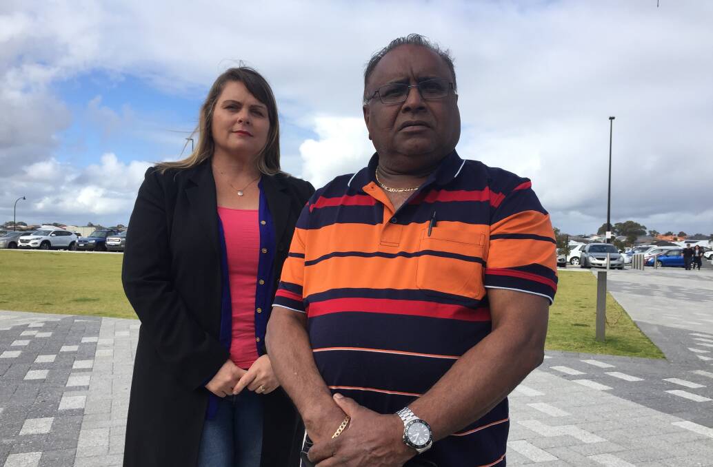 Petition: Lakelands Residents Association members Nichole Marchesani and Lazarus Naidoo are calling for an increased police presence in the area. Photo: Gareth McKnight