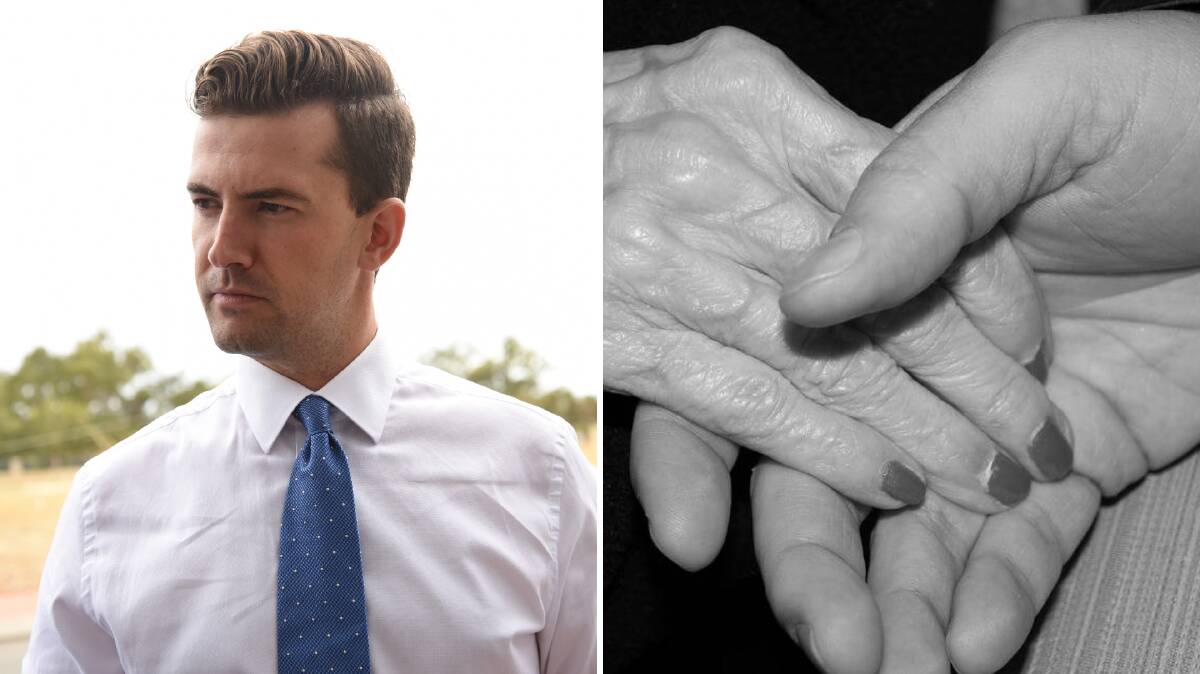 DYING BILL: Dawesville MP Zak Kirkup will hold public forums next week to discuss voluntary assisted dying legislation, with politicians to vote on the matter in parliament later this year. Photos: Mandurah Mail, Shutterstock.