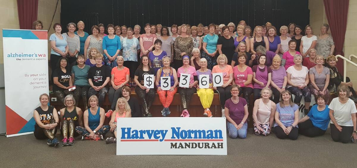 Dancing for a cause: The Mandurah Seniors and Community Centre recently teamed up with Zumba Gold to host a fundraiser for Alzheimer's WA. Photo: Supplied.