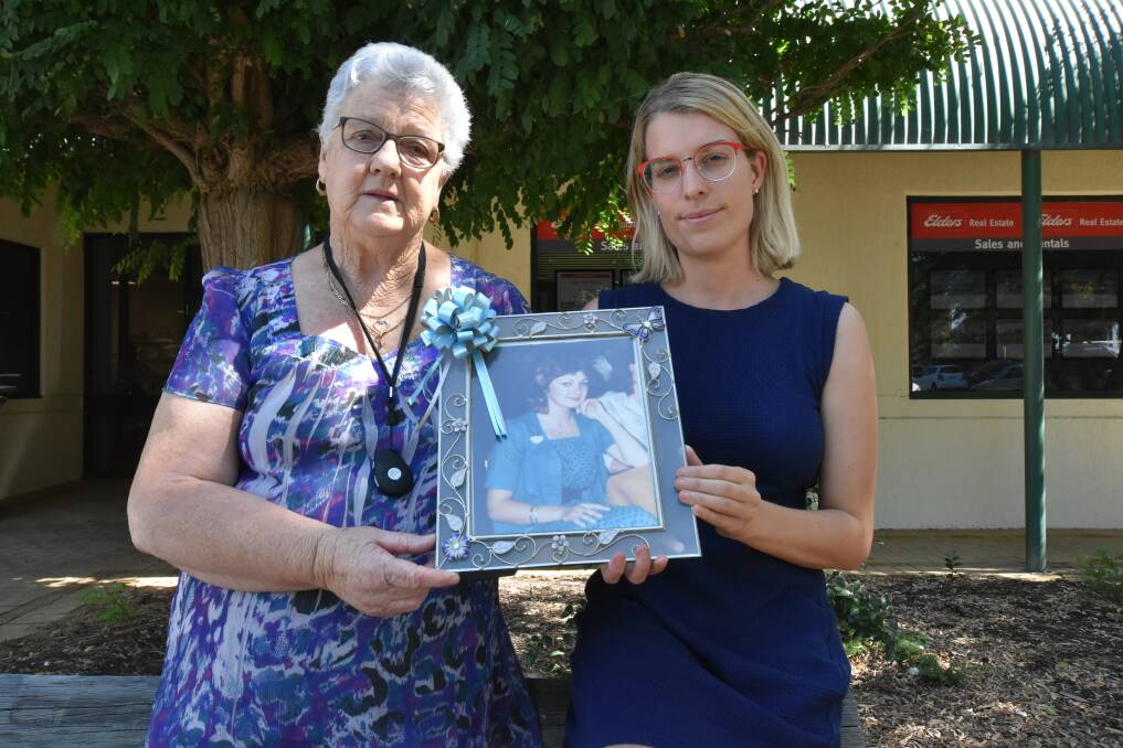 Searching for answers: Annette Deverell's mother Margaret Carver and Mandurah Mail journalist Carla Hildebrandt. Photo: Gareth McKnight.