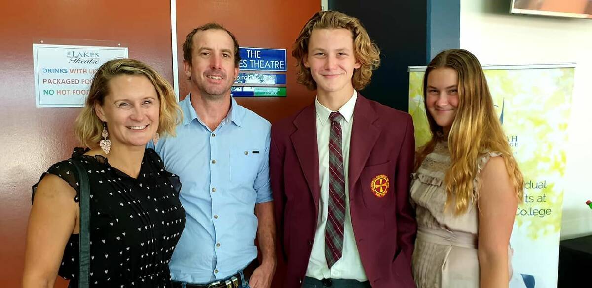 Words of wisdom: Mandurah Catholic College student Reef Liddington moved the audience with his speech, 'Man Up - It's Okay to Speak Up'. Photo: Supplied.