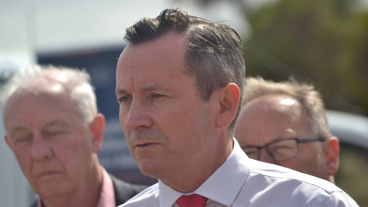 Premier Mark McGowan was in the Peel region last Friday to announce a new Bushfire Centre of Excellence in the Shire of Murray. Photo: Gareth McKnight.
