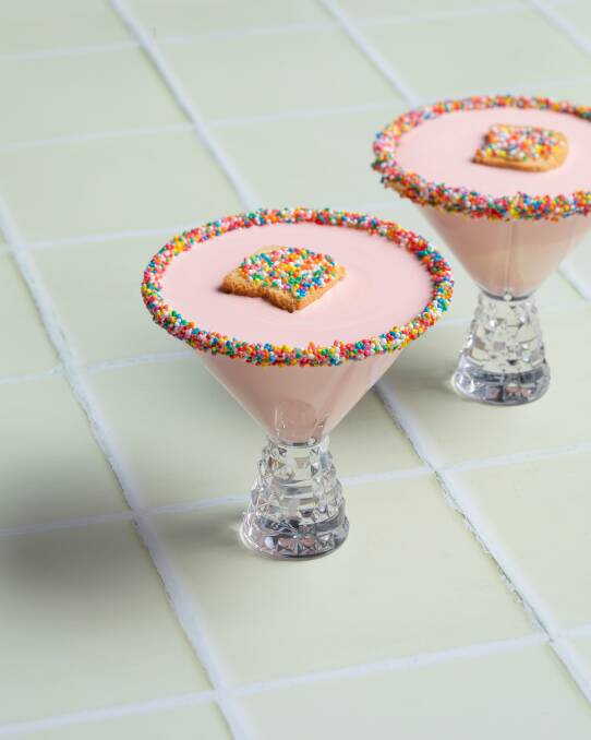 Fairy bread mocktail. Picture: Supplied