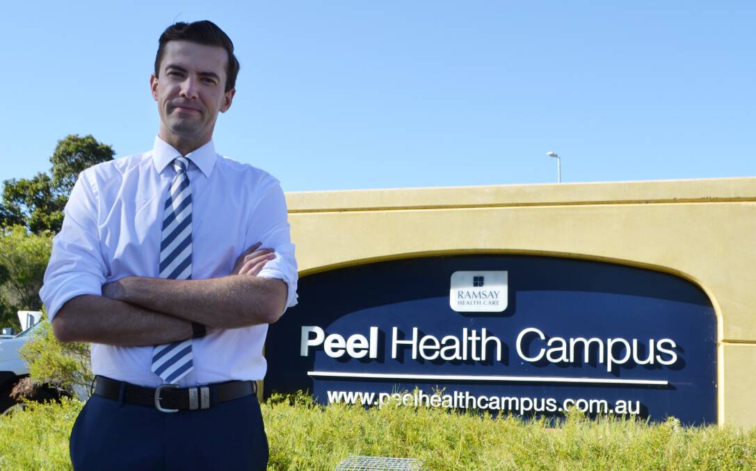 "Disappointed": Dawesville MP Zak Kirkup said he won't rest until Peel Health Campus gets funding for an expansion. 