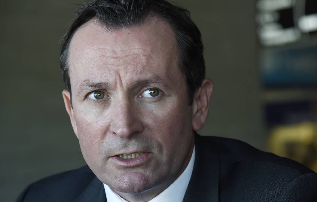WA Premier Mark McGowan said he thought "crisis" was a too strong of a word to describe health in the Peel region. Photo: Richard Polden.