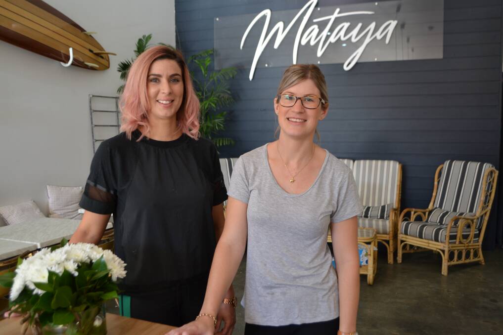 To market, to market: Mataya owner Natalie Cameron and barista Leah McKeown are gearing up for the cafe's first artisan market this weekend. Photo: Amy Martin. 