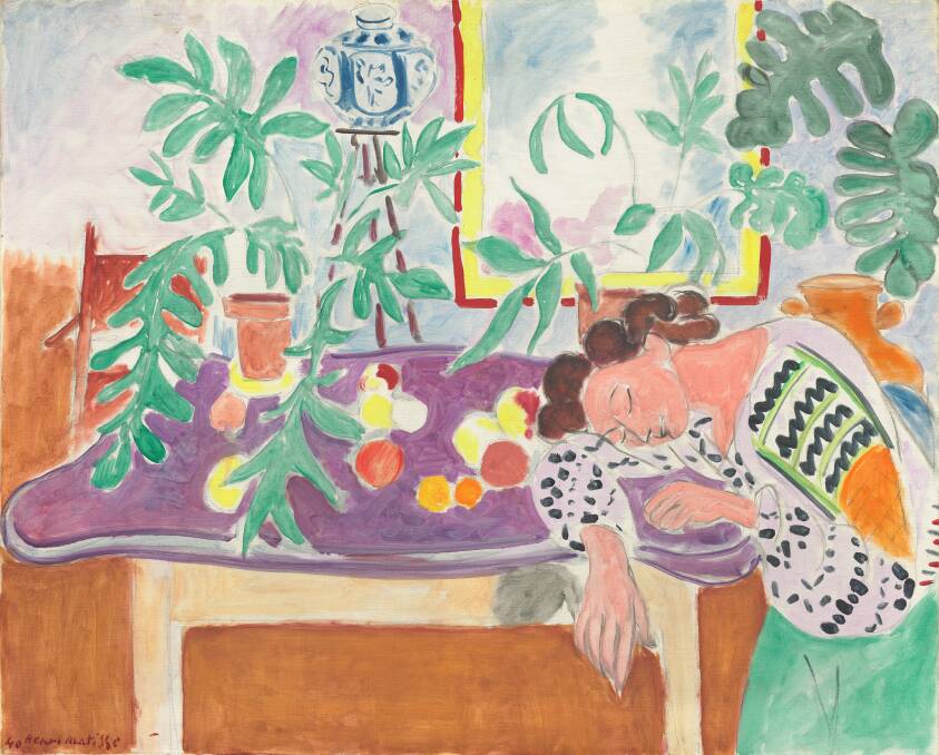 Still life with sleeping woman [Nature morte à la dormeuse], 1940, by Henri Matisse. Picture: Supplied