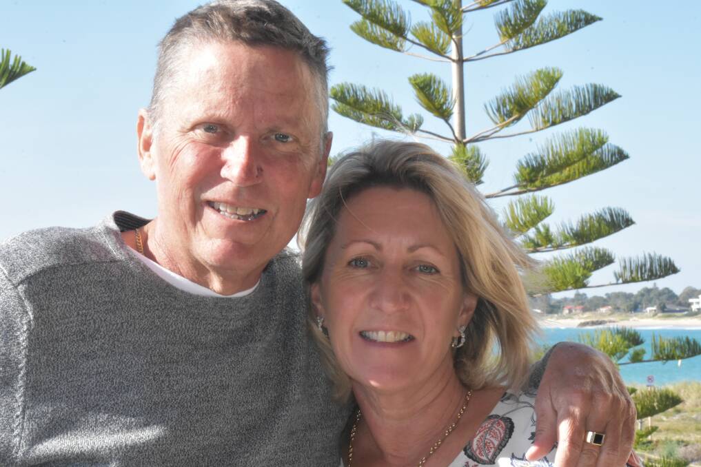 Selfless act: Geoff and Francine Whitehorn are on a mission to raise money for rare cancer research. It comes after Mr Whitehorn was diagnosed with a rare cancer with no researched treatment or known cure. Photo: Amy Martin.