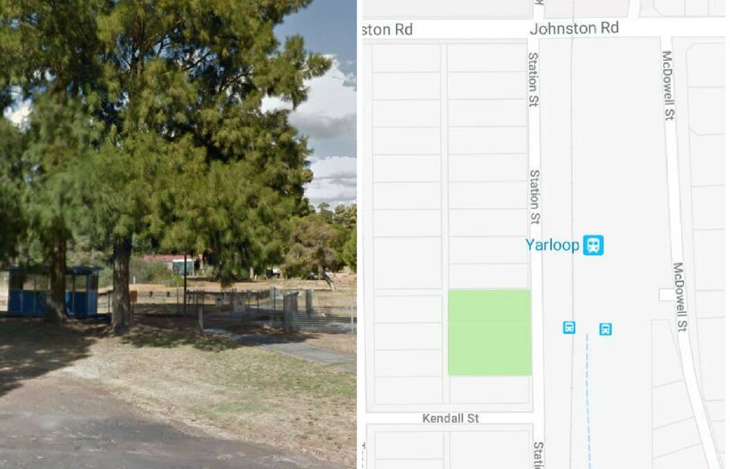 Replacement: The new platform will replace the current one on Station Street in Yarloop. Photo: Google Maps.