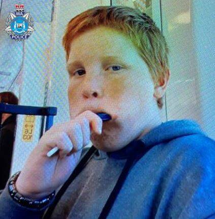 Mandurah Police are looking for Halls Head teenager Mitchell Knight. Image supplied.