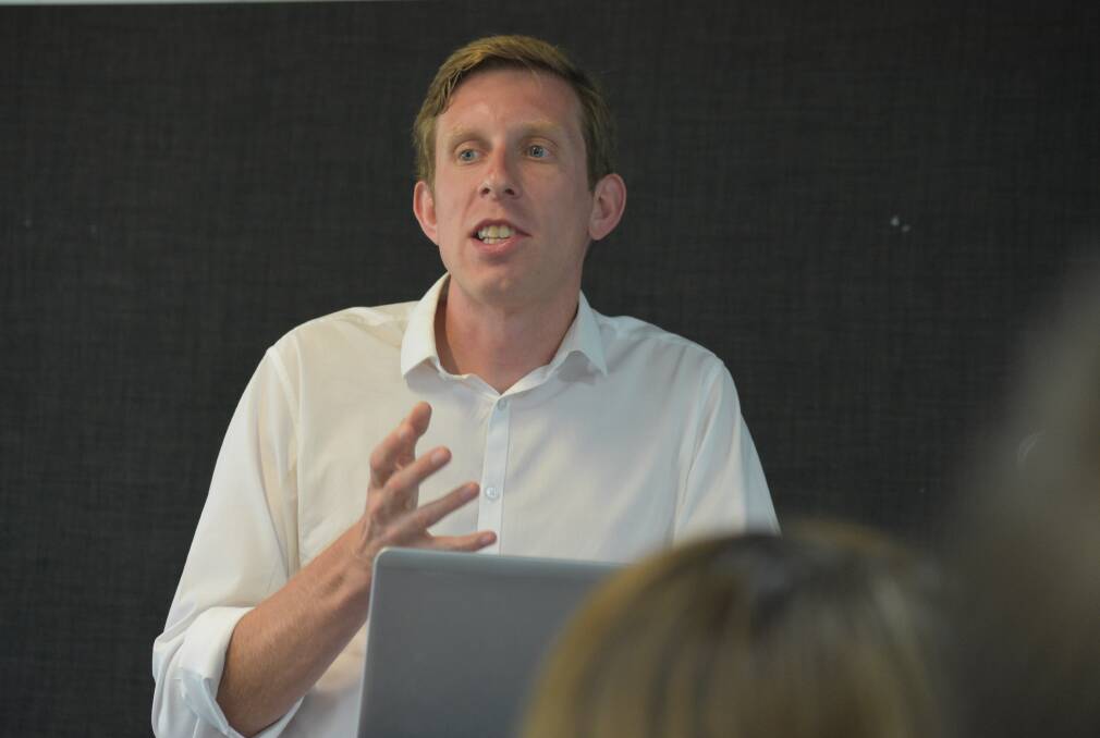 Dr John Holmes from the University of Sheffield in the UK spoke at a public seminar in Perth last week about implementing a minimum floor price for alcohol. Photo: Kaylee Meerton.