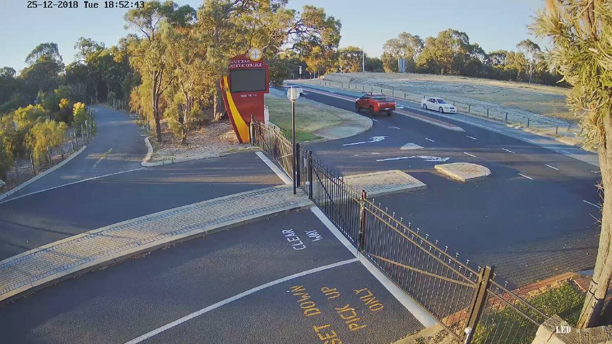 The two vehicles Mandurah Detectives are seeking information about, travelling on Coodanup Drive on December 25. Photo: Supplied.