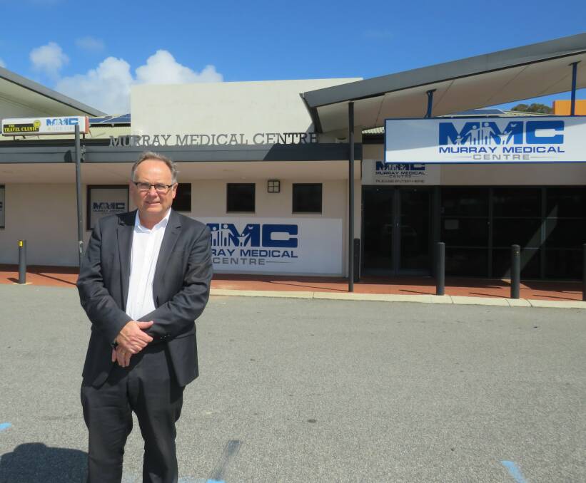 Mandurah MP David Templeman at the Murray Medical Centre which will be one of four locations in the region for residents to receive treatment for non-life threatening but urgent medical conditions. Photo: Supplied.